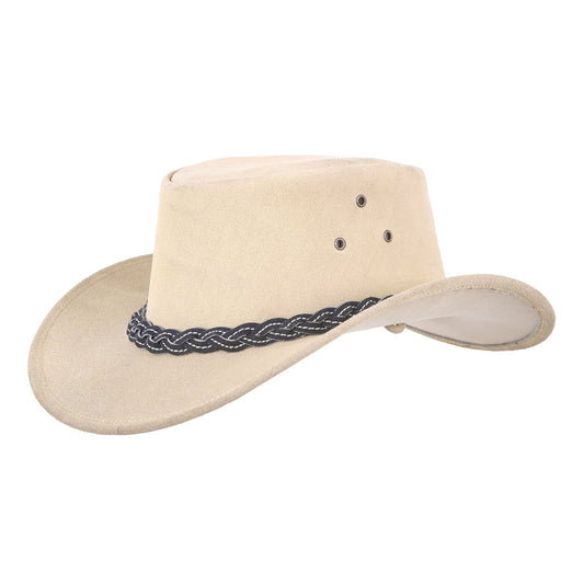 Suede Leather Western Cowhide Cowboy Hat