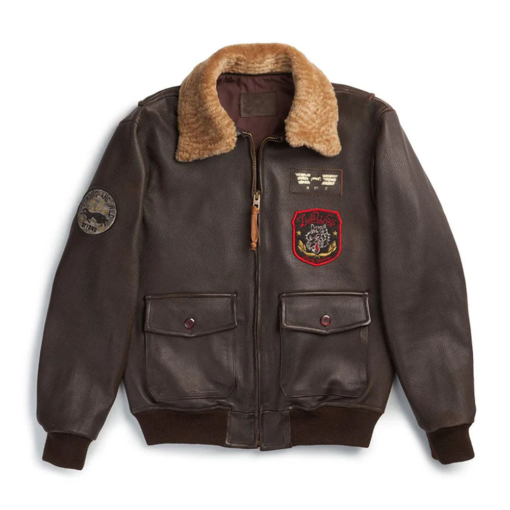 New Bomber Brown G-1 Flight Leather Jacket