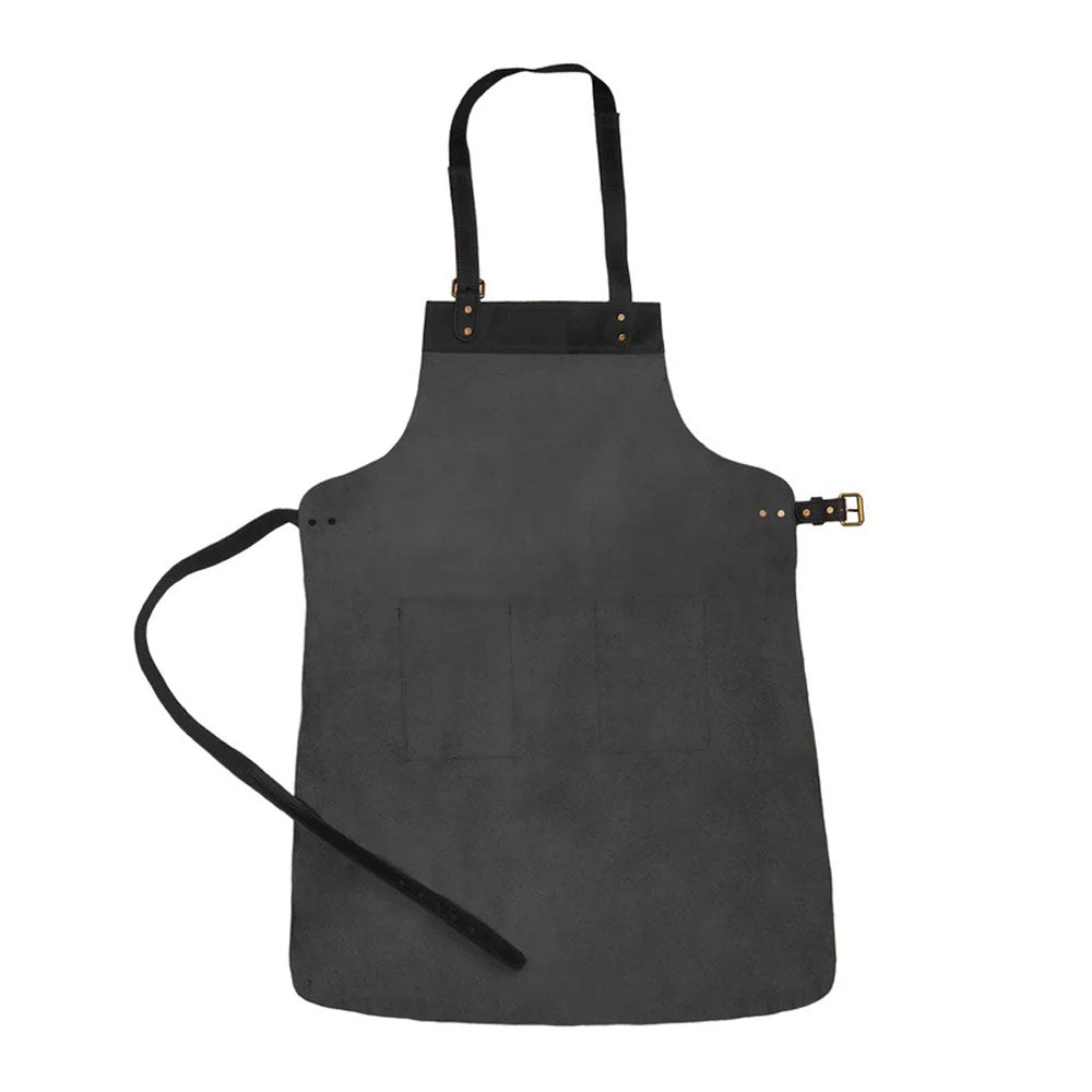 Double Pocket Sheepskin Handmade Leather Apron For Men