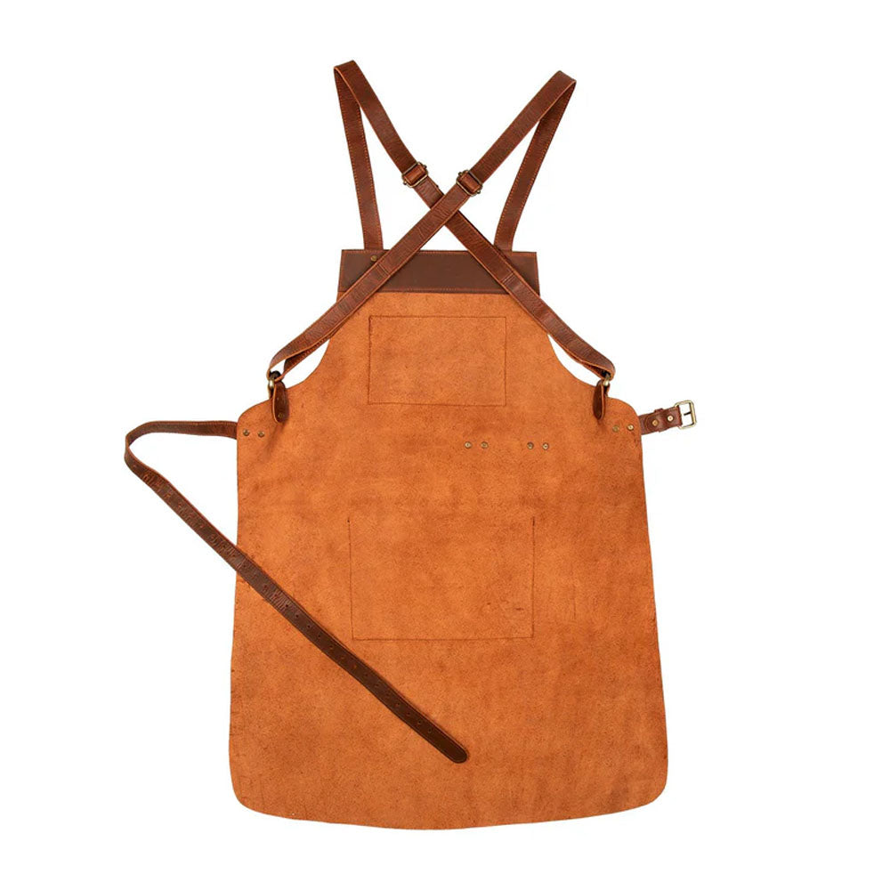 Sheepskin Cross Back Leather Apron