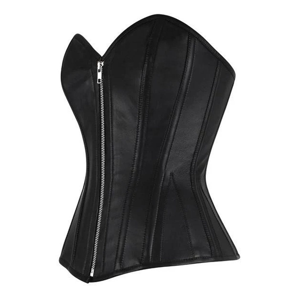 Overbust Genuine Leather Corset For Women