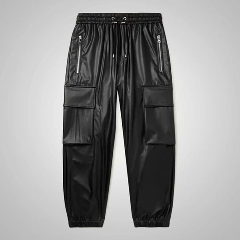 Black Sheepskin skinny leather jeans pants