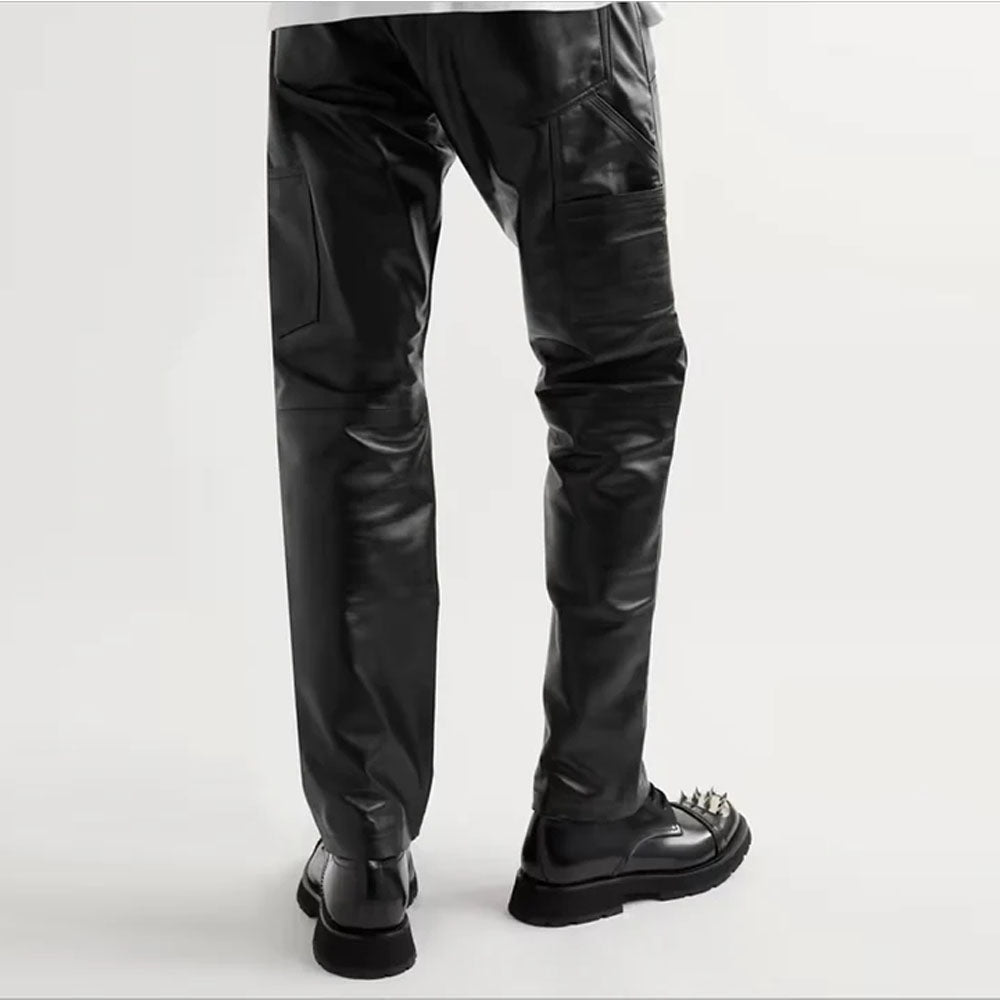 New Leather Sheepskin Skinny Leather Pants