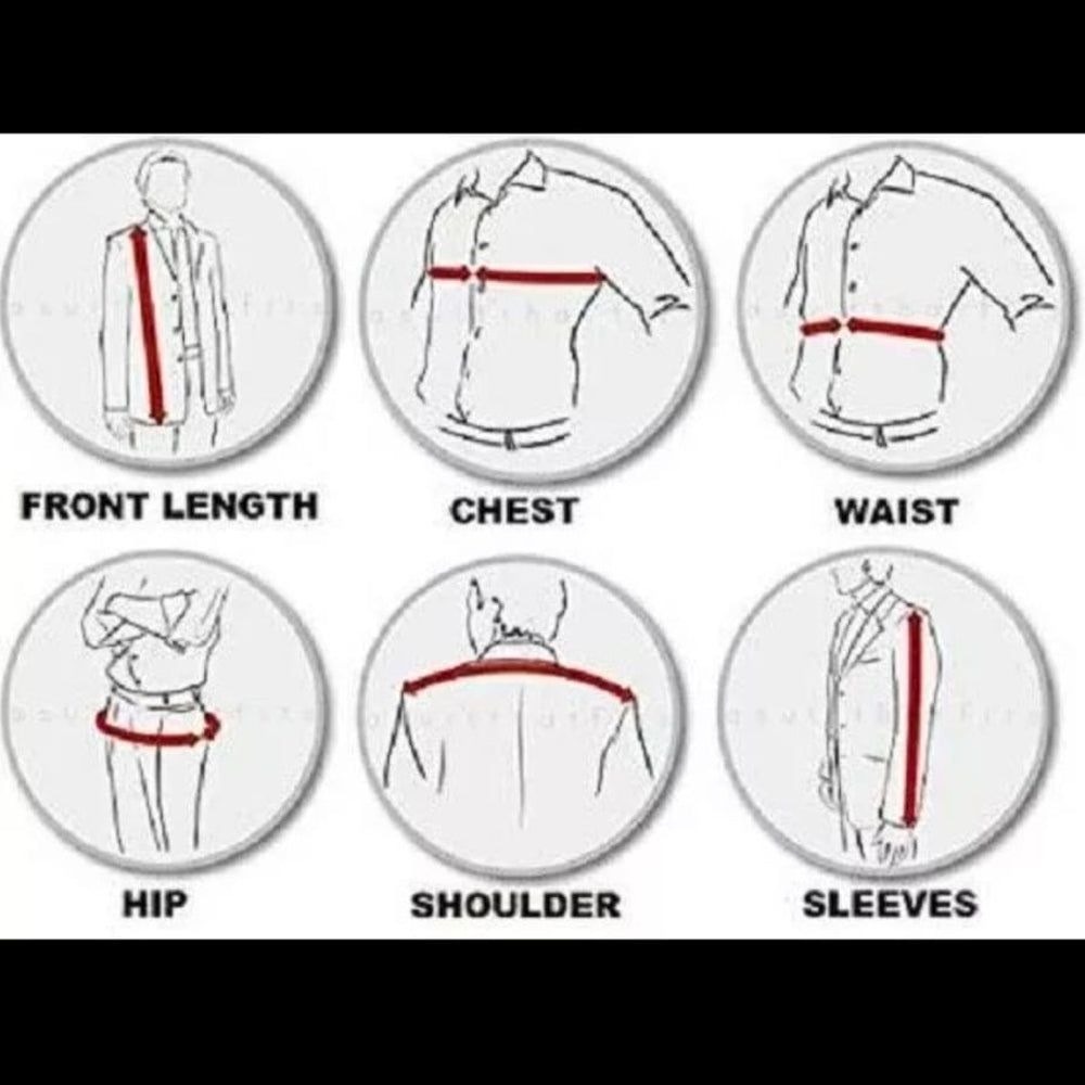 Use our body measurement guide to find the perfect fit. Measure your chest, waist, and hips accurately to ensure the vintage tan leather flight jacket fits comfortably and stylishly.