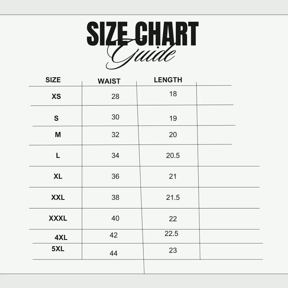 Men's Cowhide Leather Shorts Size Chart – Find Your Perfect Fit for a Comfortable and Stylish Look.