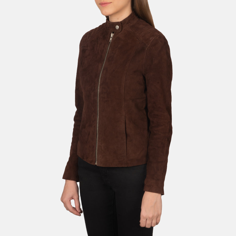 New Kelsee Western Biker Suede Jacket Women