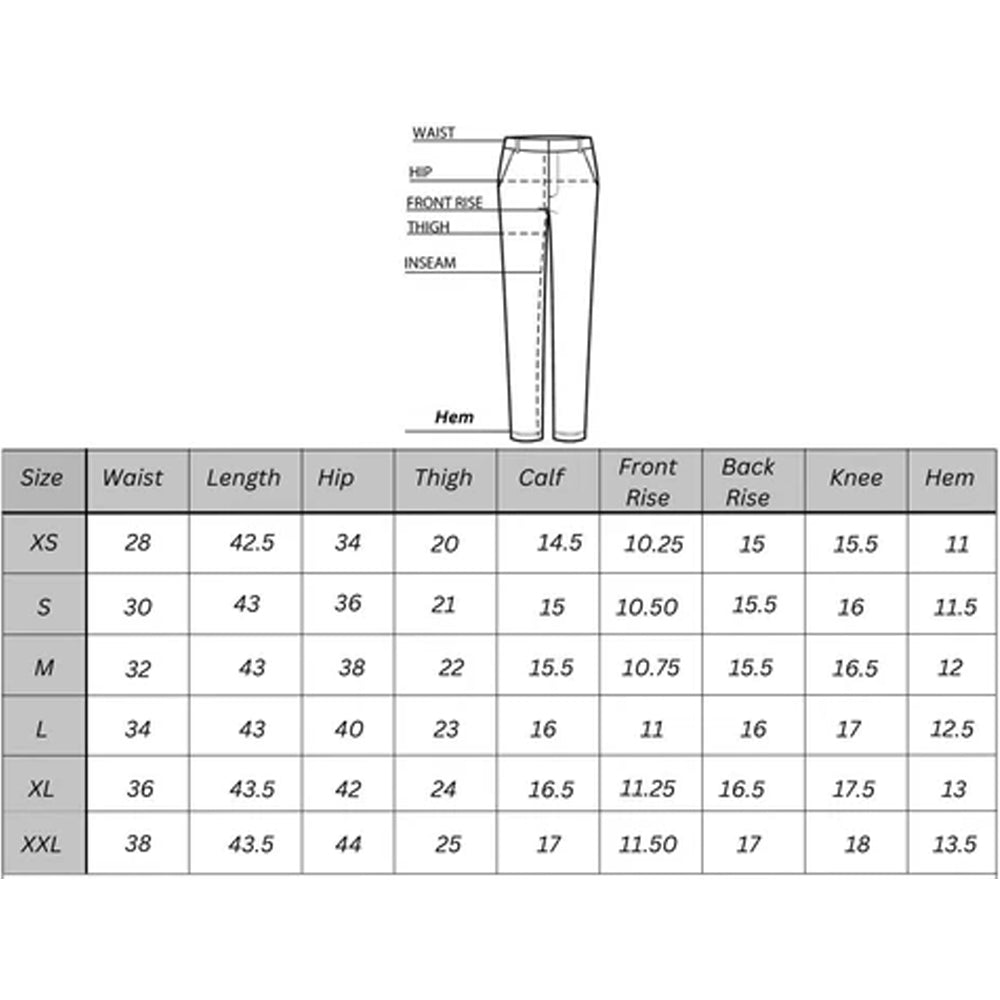 Comprehensive pant measurement guide for custom-fit lambskin leather cargo trousers.