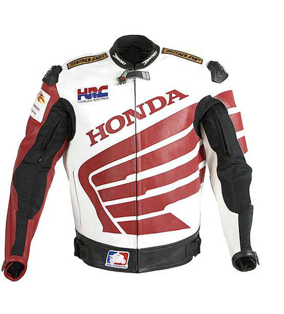 New Men Honda Leather Motorbike Jacket