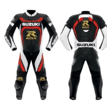 New Men Suzuki Ecstar Motorbike Racing Leather Suit Sports Riding & Racing Suit