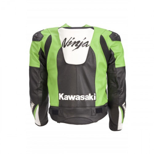 Men New Cowhide Motorcycle Leather Motorbike Kawasaki Jacket