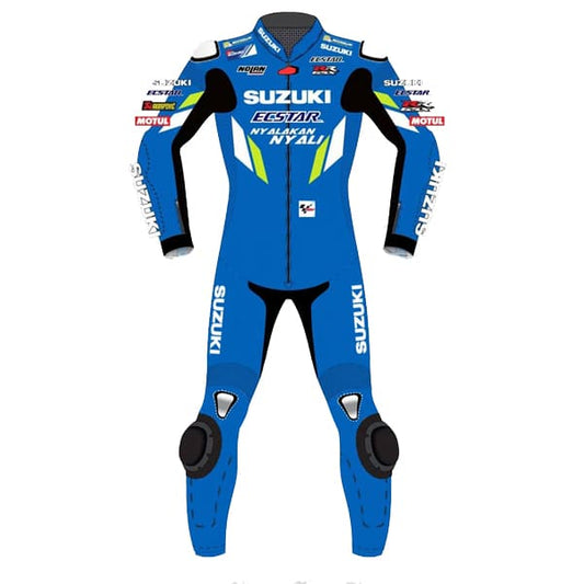 New Men Motorcycle Leather Suzuki MotoGP 2023 Suit