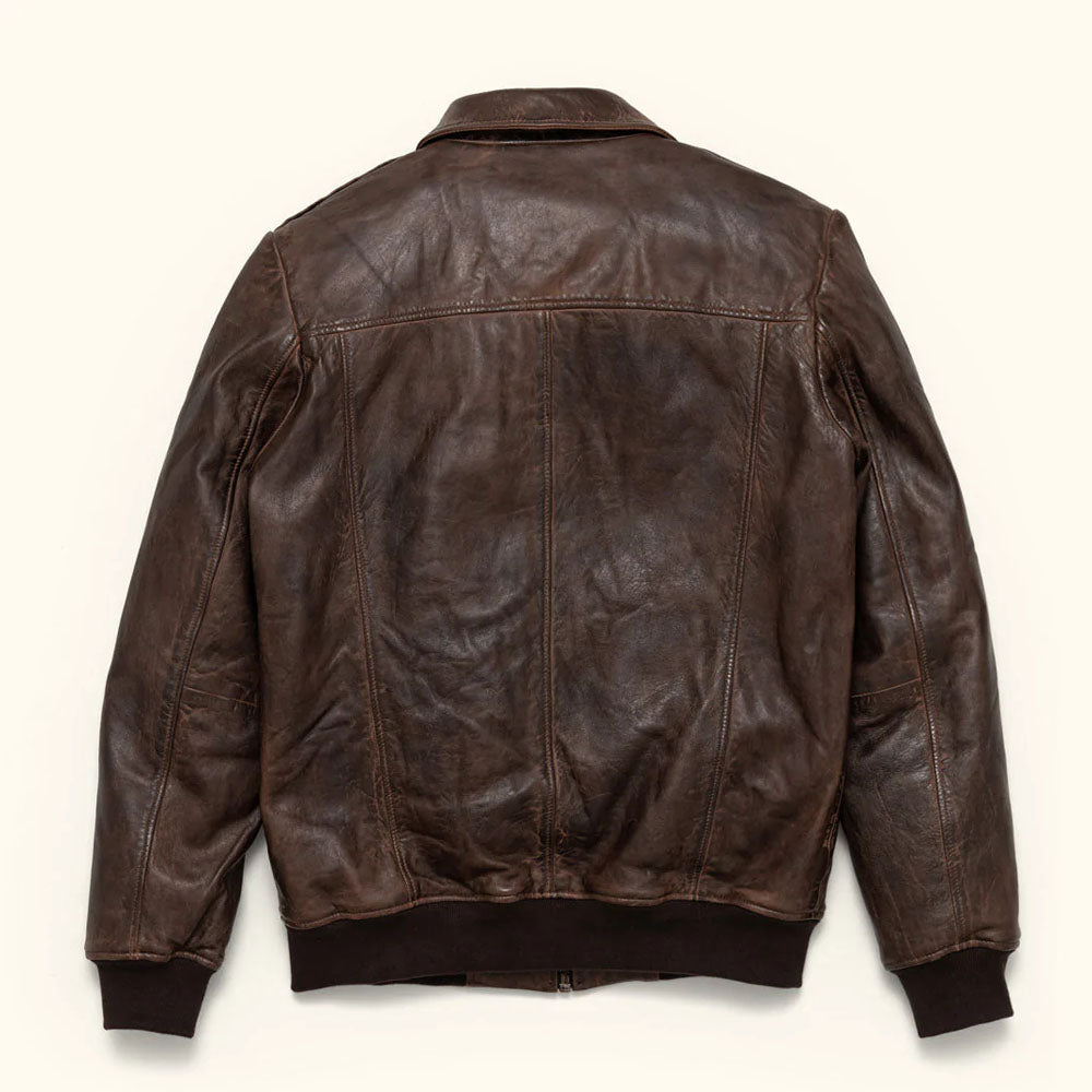 New Men Airforce Flight Military A-2 Bomber Leather Jacket