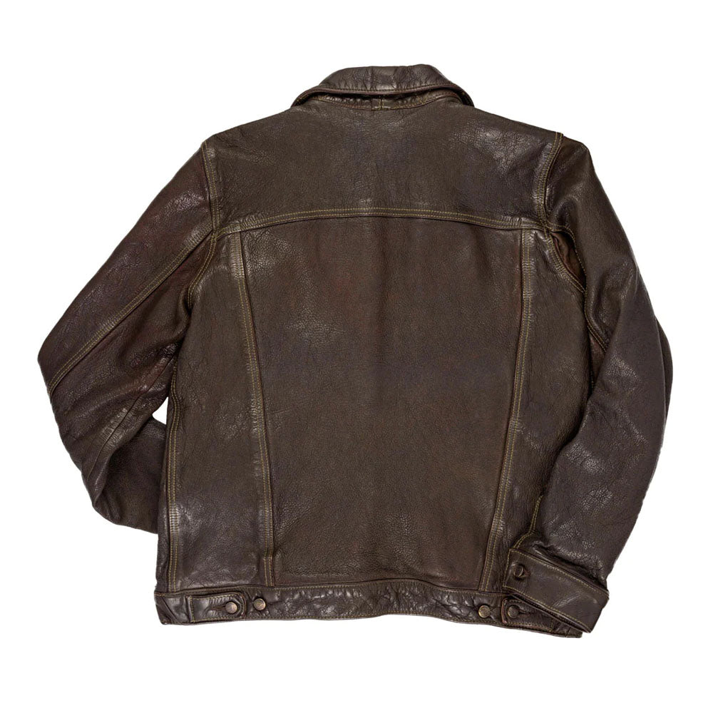 Men Brown Aviator Flying A-2 Airforce Bomber Leather Jacket