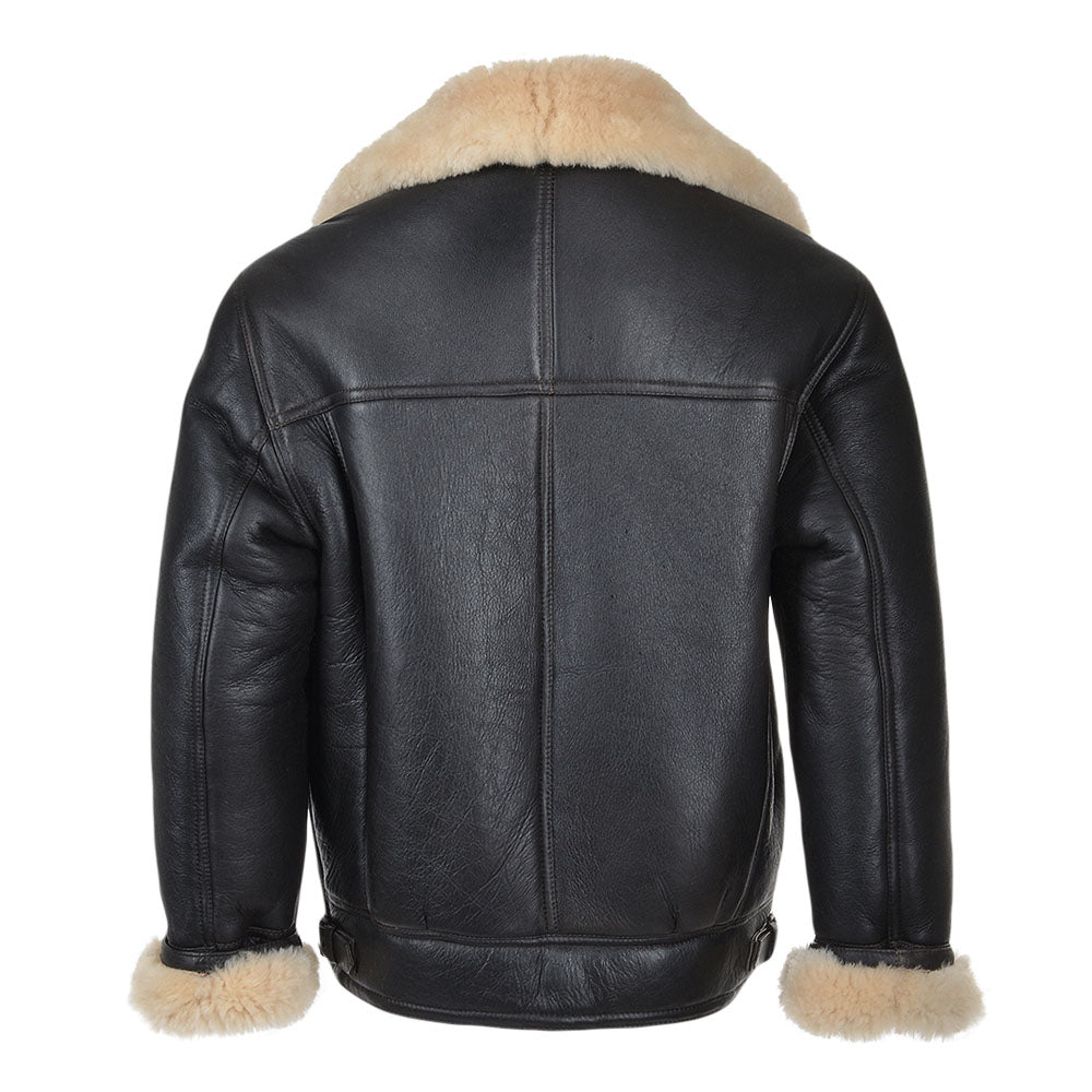 Sheepskin Flight Shearling Fur Leather Jacket
