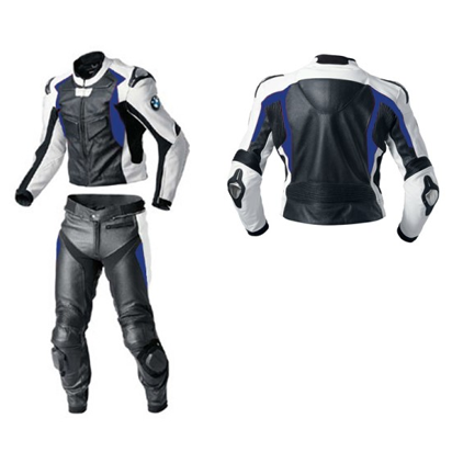 New Men BMW Motorbiker Riding Leather Cowhide Suits